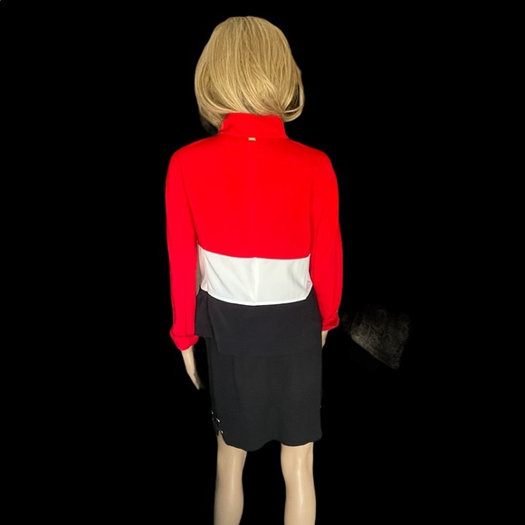 St. John red/black ivory jacket size S - Picture 6 of 15